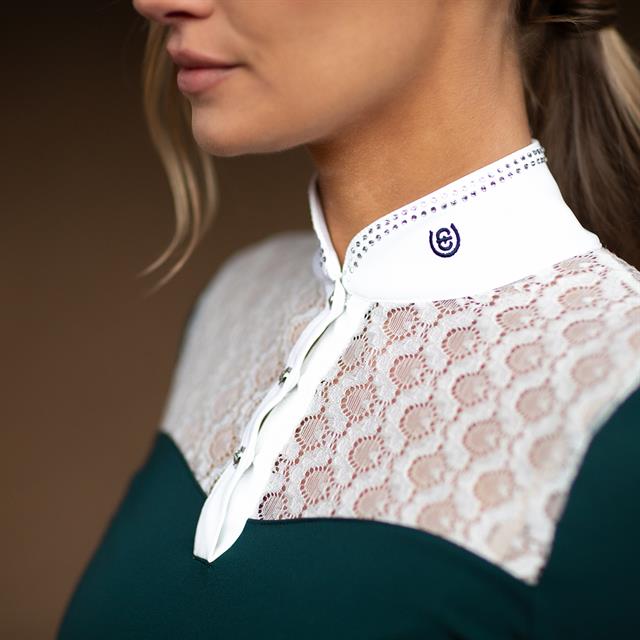 Wedstrijdshirt Equestrian Stockholm Dramatic Monday Crystal Donkergroen