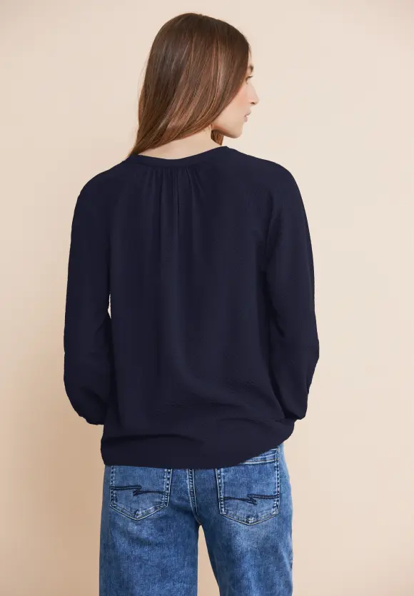 Raglan Bluse - deep blue