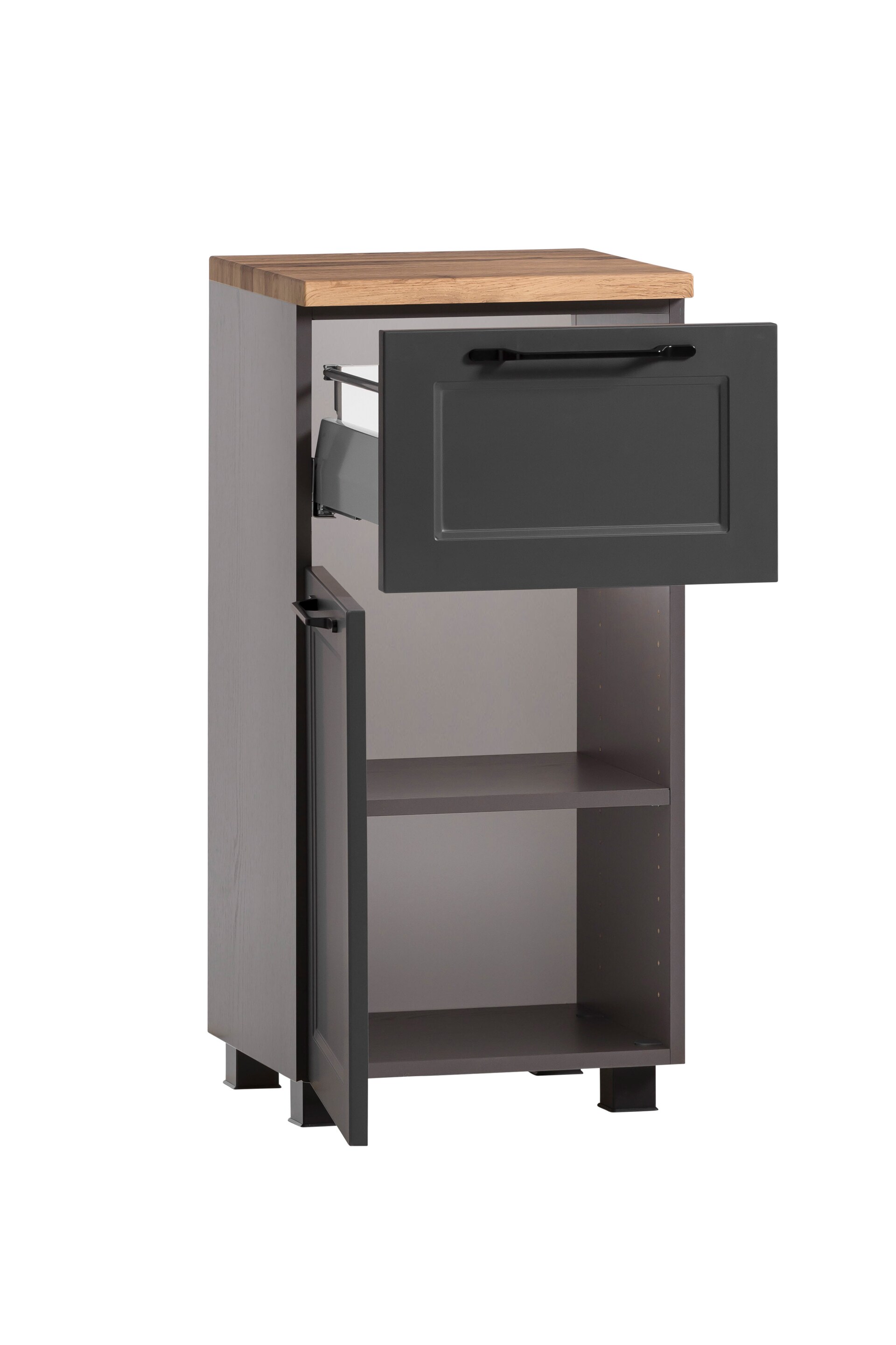 Unterschrank Lüttich grau B/H/T 40x79x35 cm
