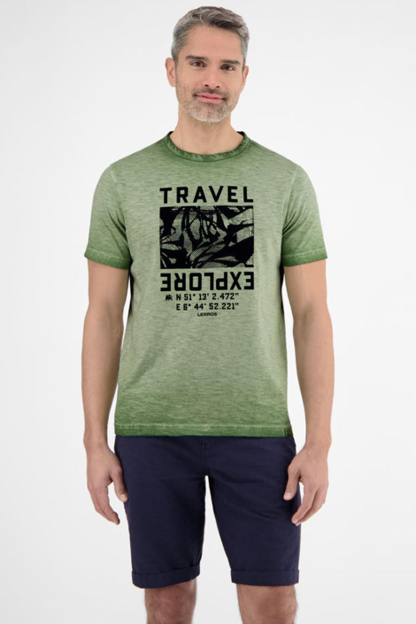 Lerros groene heren t-shirt