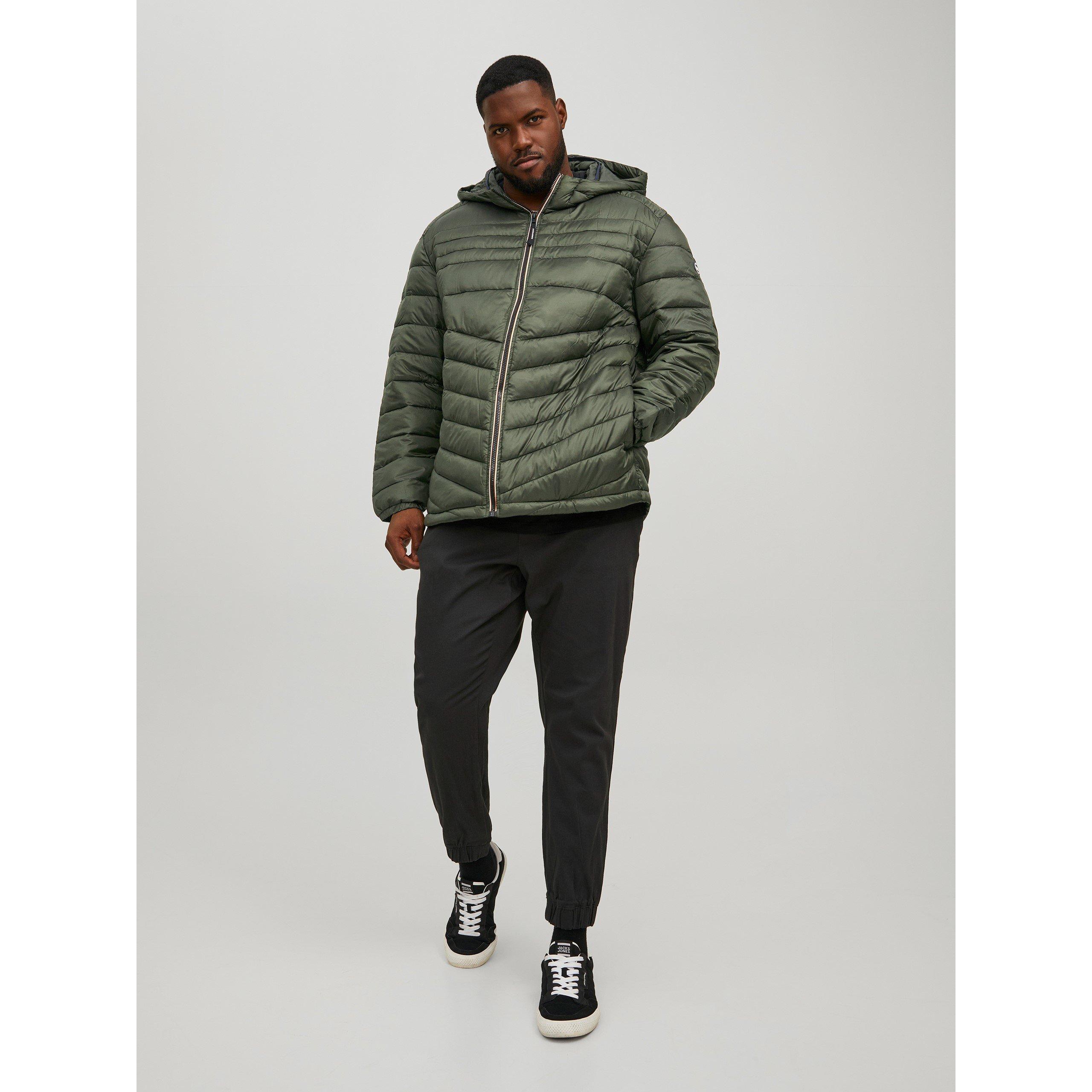 Jack and Jones Hero Hooded Puffer Jacket Mens Plus Size