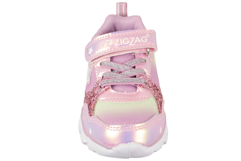 ZIGZAG SASERTA KIDS SHOE W/LIGHTS LAVENDER STAR