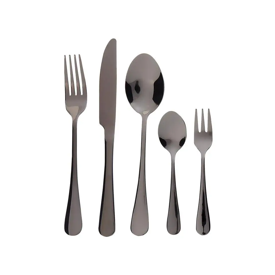 FUSILLI - Bestekset - Zwart - Roestvrij staal