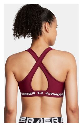 Brassière Under Armour Crossback Mid Rouge Femme