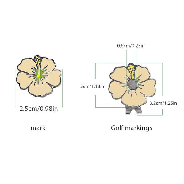INF Golfhattklemme med magnetisk ballmarkør