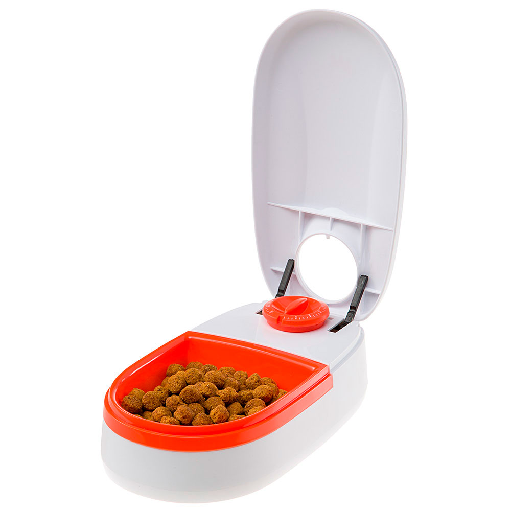Distributeur automatique de nourriture pour chiens et chats cometa, écuelle 0,4 l avec timer, anti-dérapant