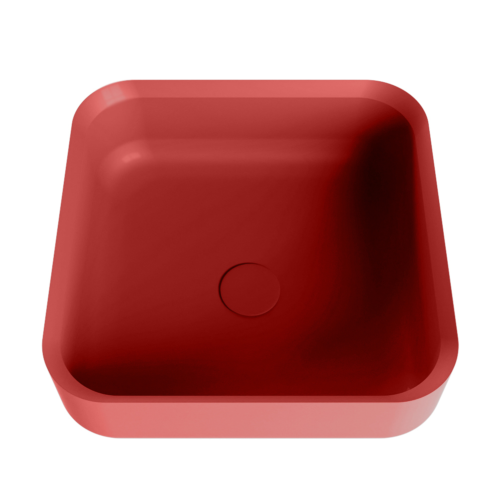 Mondiaz Binx Solid Surface waskom 36x36cm fire