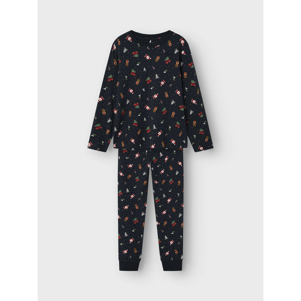 Køb Name It Dark Sapphire Christmas Elements Vismas Pyjamas