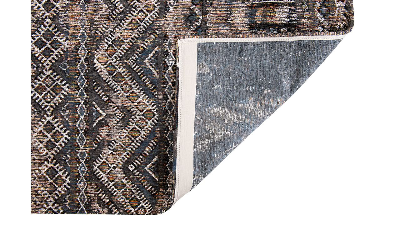Vloerkleed Black Rabat 9113 Antiquarian Kilim  | Louis de Poortere