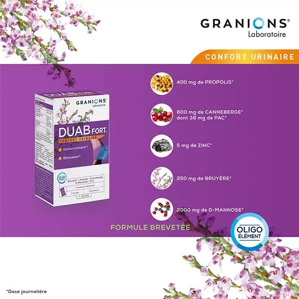 Granions Duab Fort Conforto Urinário 7 sachês