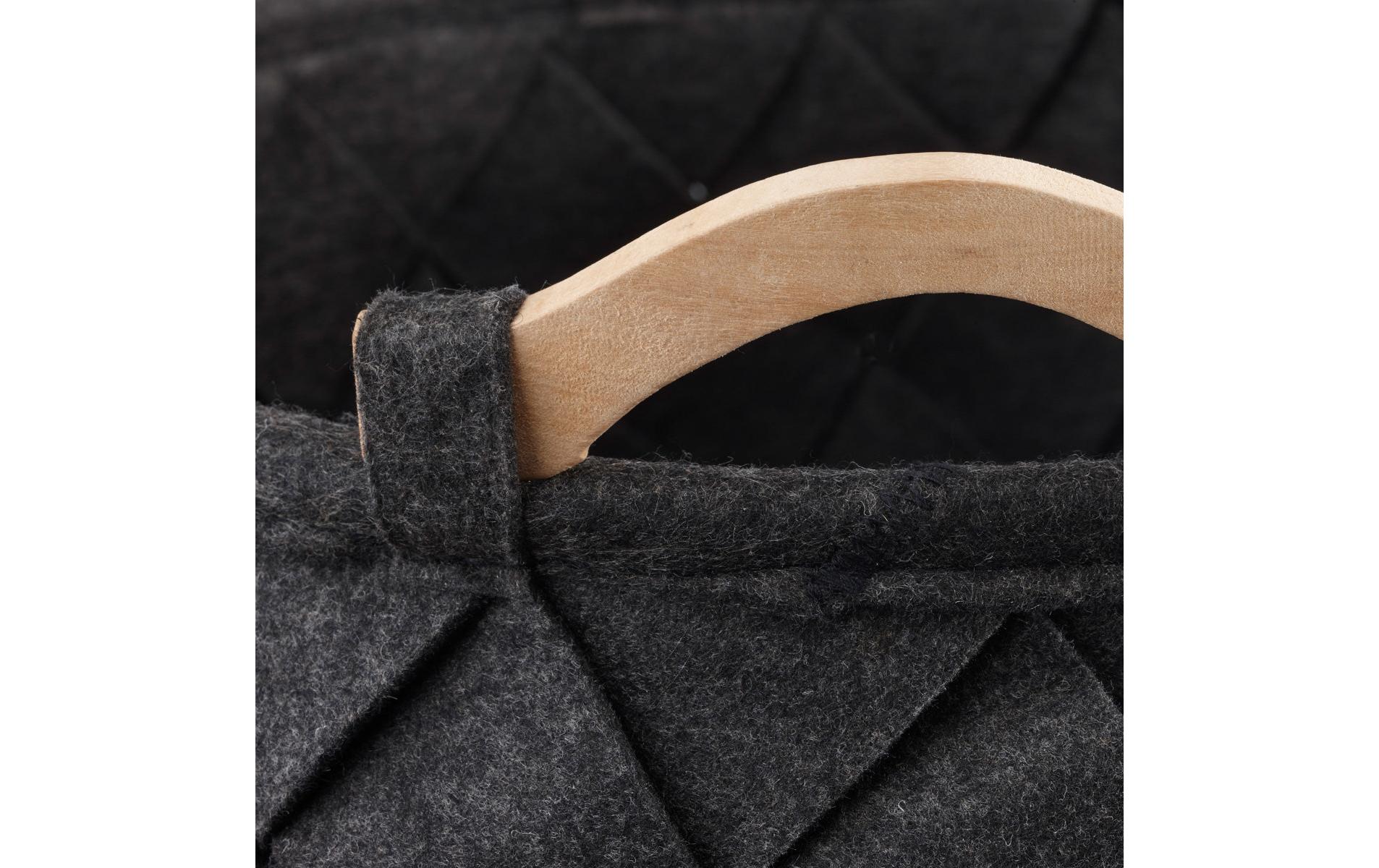 Wäschekorb Amy 75 l, Dunkelgrau<br>Wäschesammler