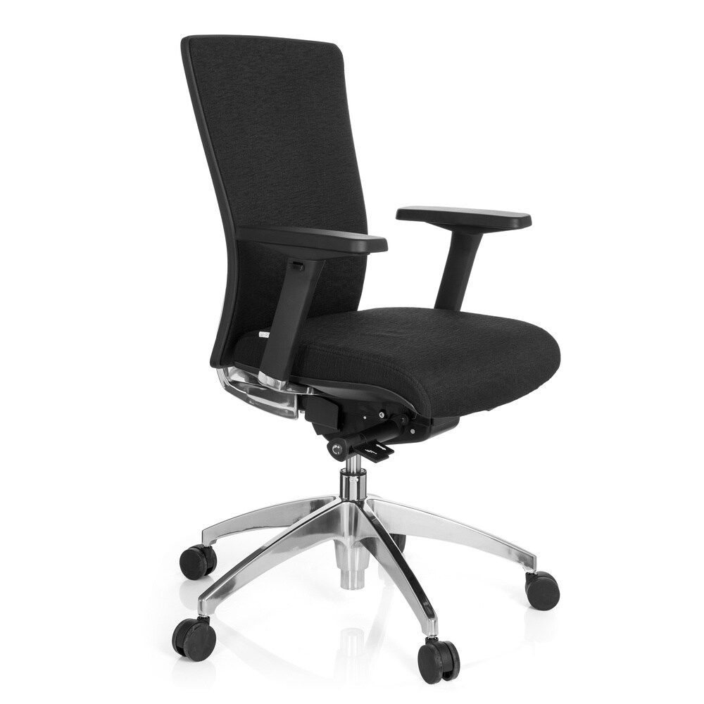 Profi Bürostuhl ASTRA BASE Stoff mit Armlehnen (höhenverstellbar) hjh OFFICE