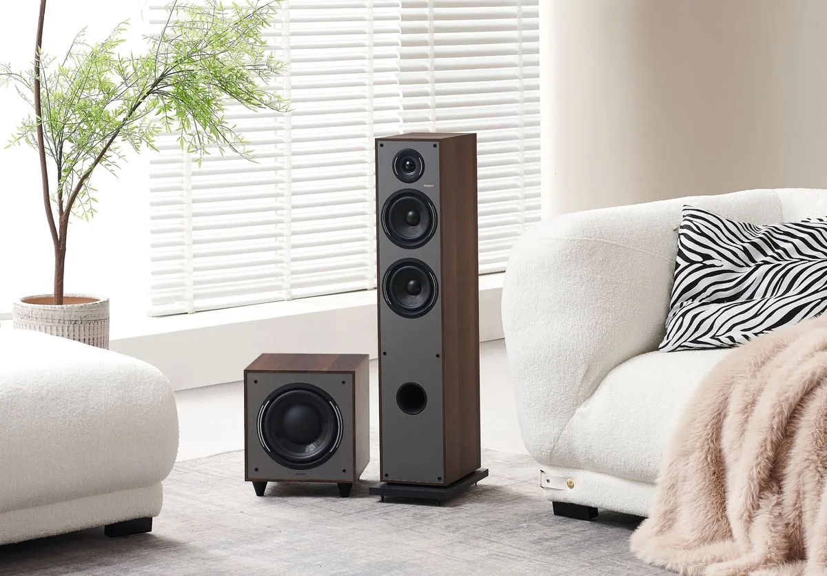 Elipson Horus 11F Noyer (la paire) Enceintes colonne