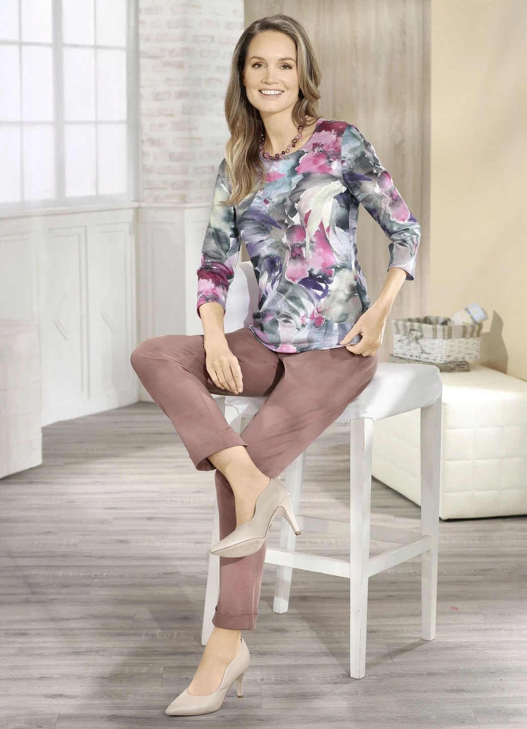 Pullover in Feinstrick
