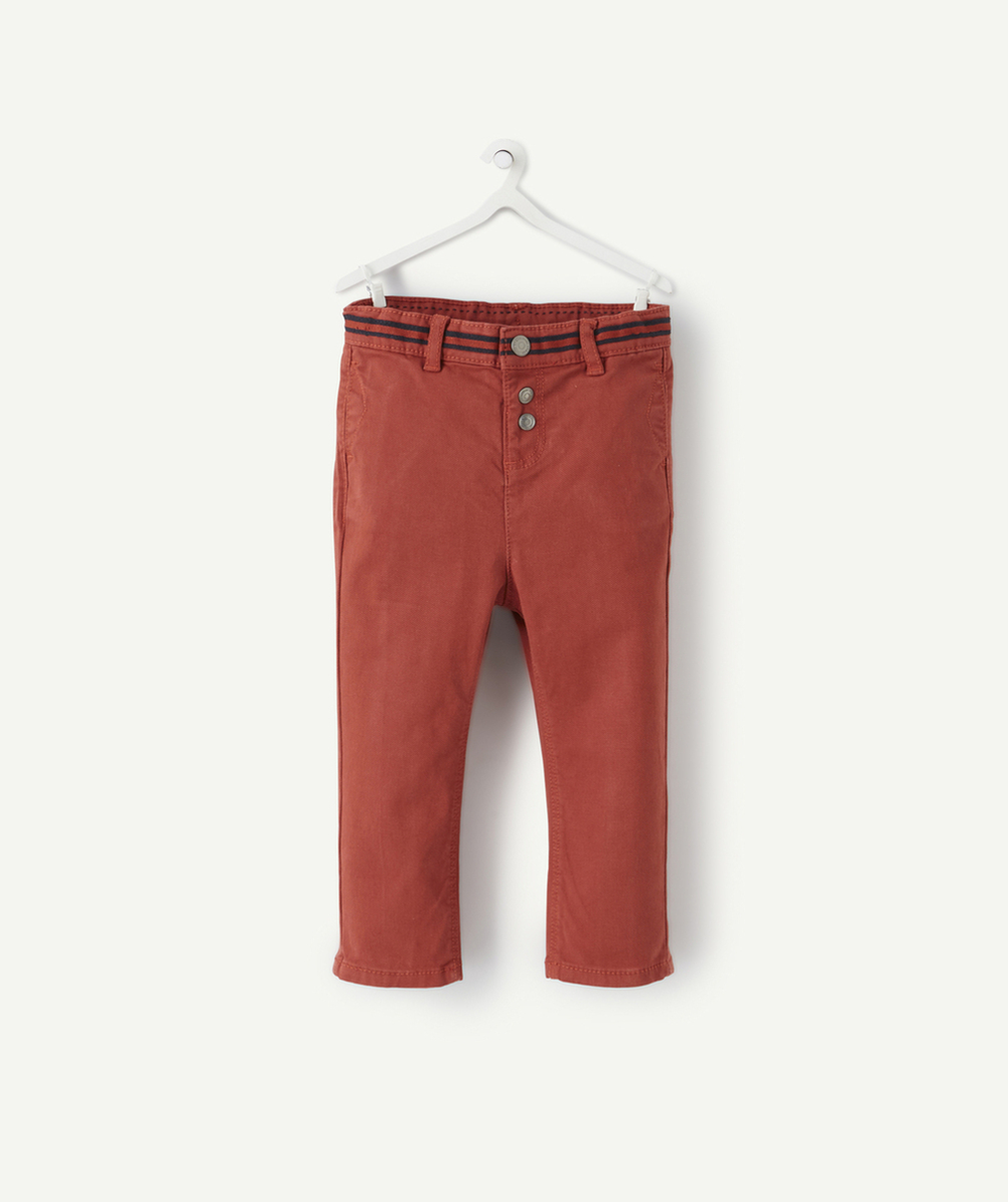 PANTALON CHINO ROUGE BÉBÉ GARÇON
