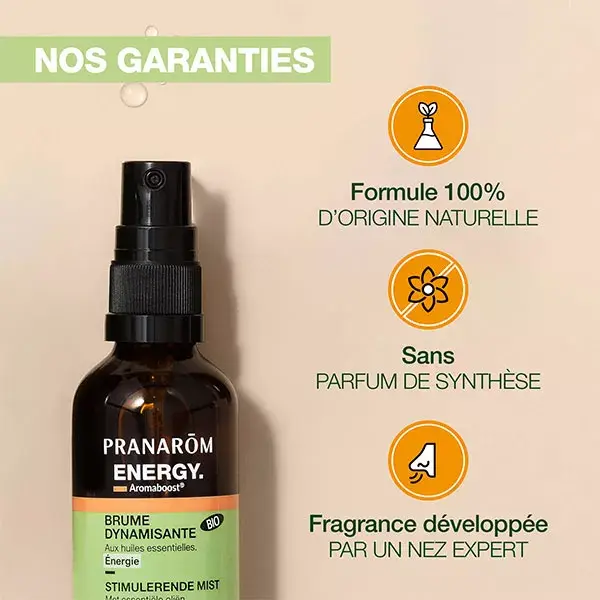 Spray Energético Orgânico Pranarom Aromaboost 50 ml