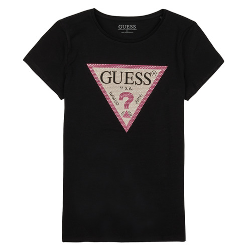 Guess - SS T SHIRT - Noir / Rose