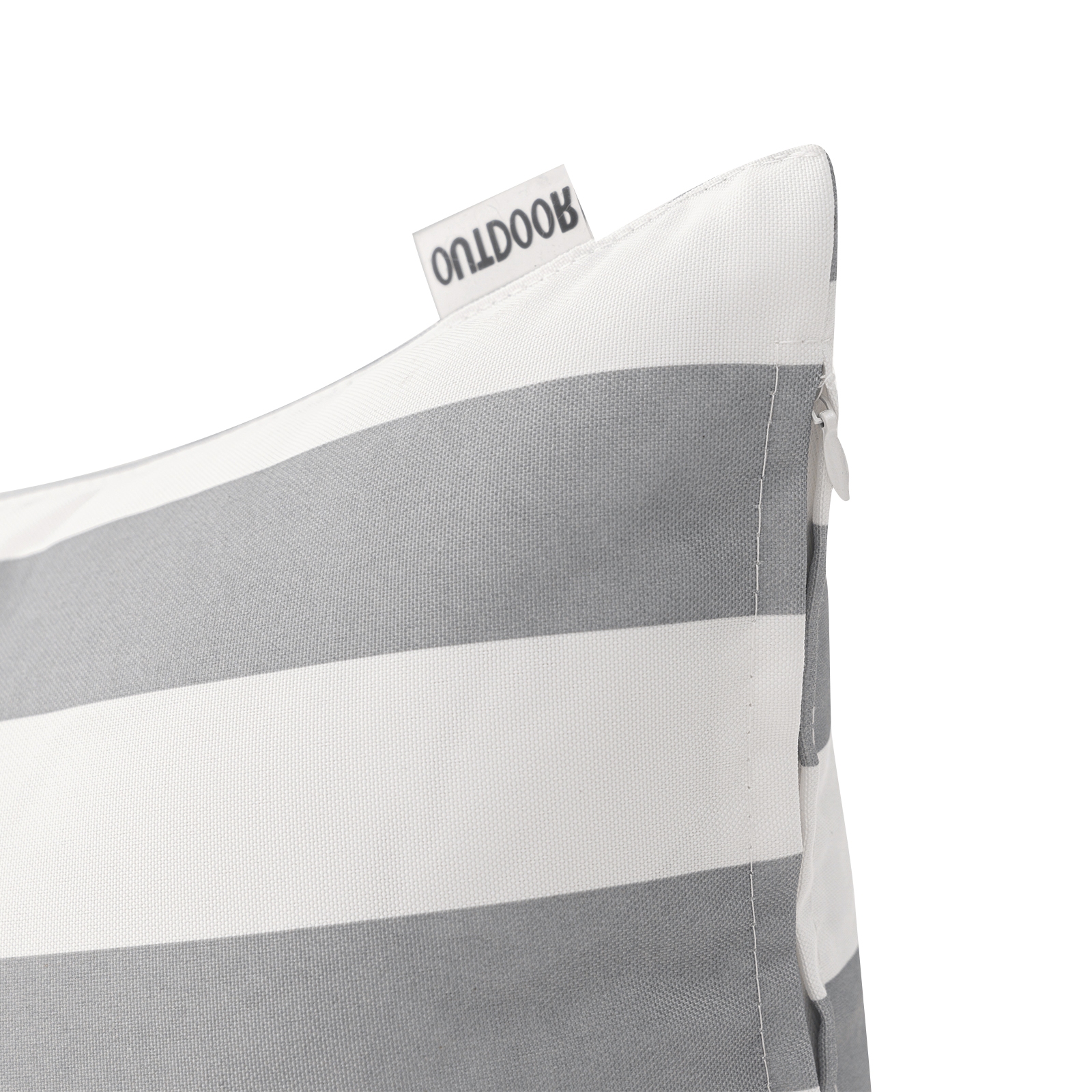Outdoorkissen SURI grau/weiss 45 x 45 cm