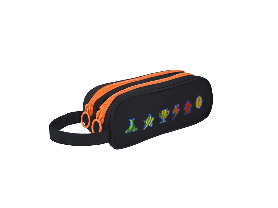 ESTOJO AUCHAN GAMER 2 COMPARTIMENTOS 9X7X23CM