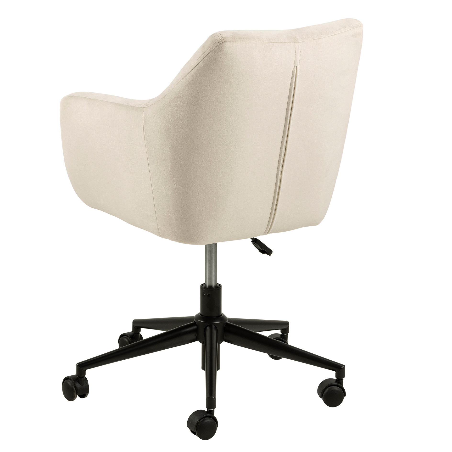 Schreibtischstuhl NORA - beige - Velours - höhenverstellbar