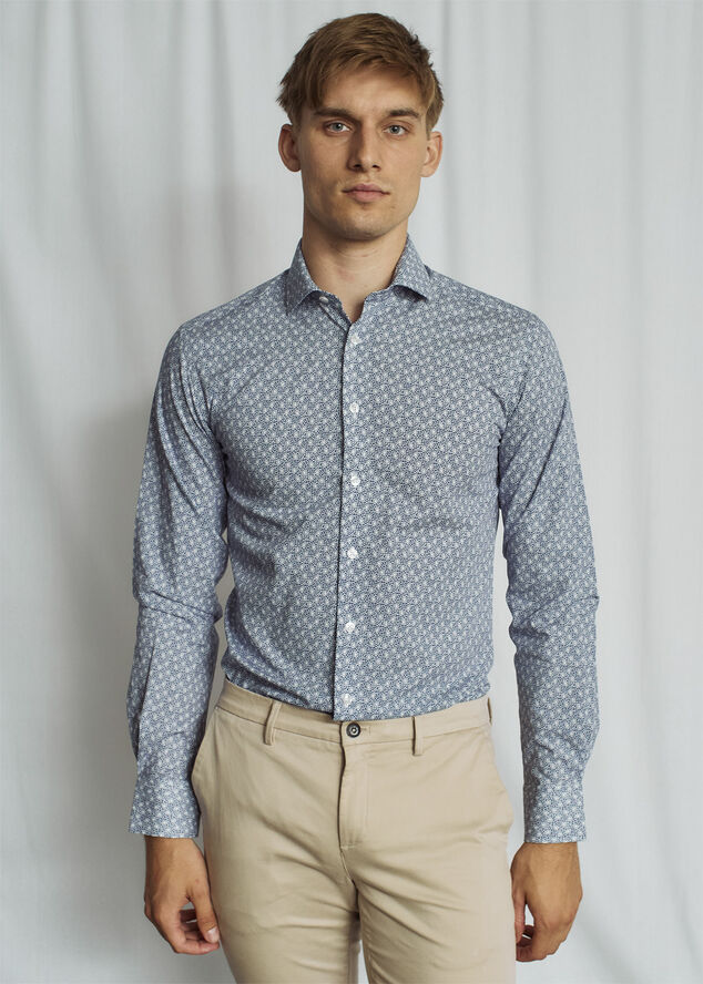 Bruun & Stengade BS Hassan Modern Fit Shirt Blue