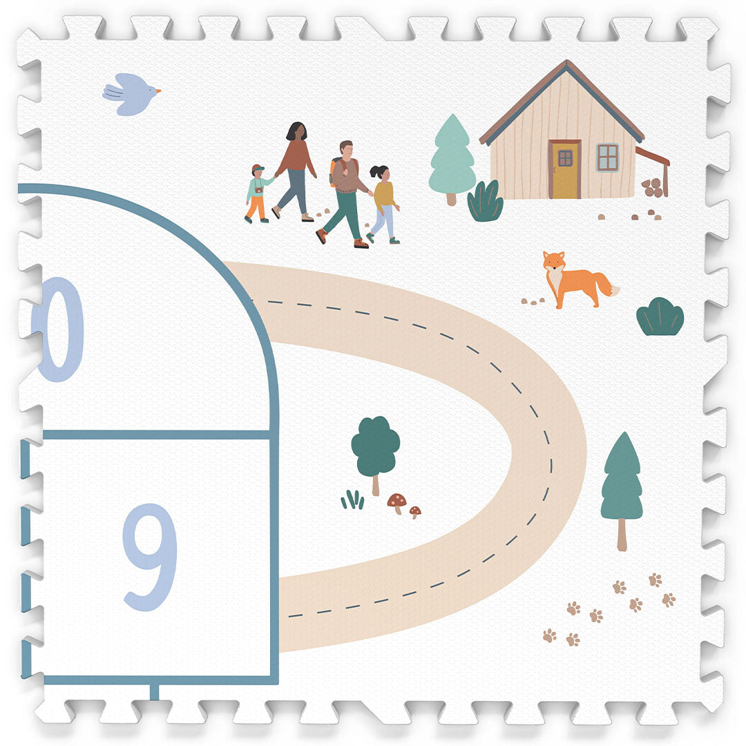 play&go 3-in-1 foam speelmat tiloo - hopscotch - 120x180 cm