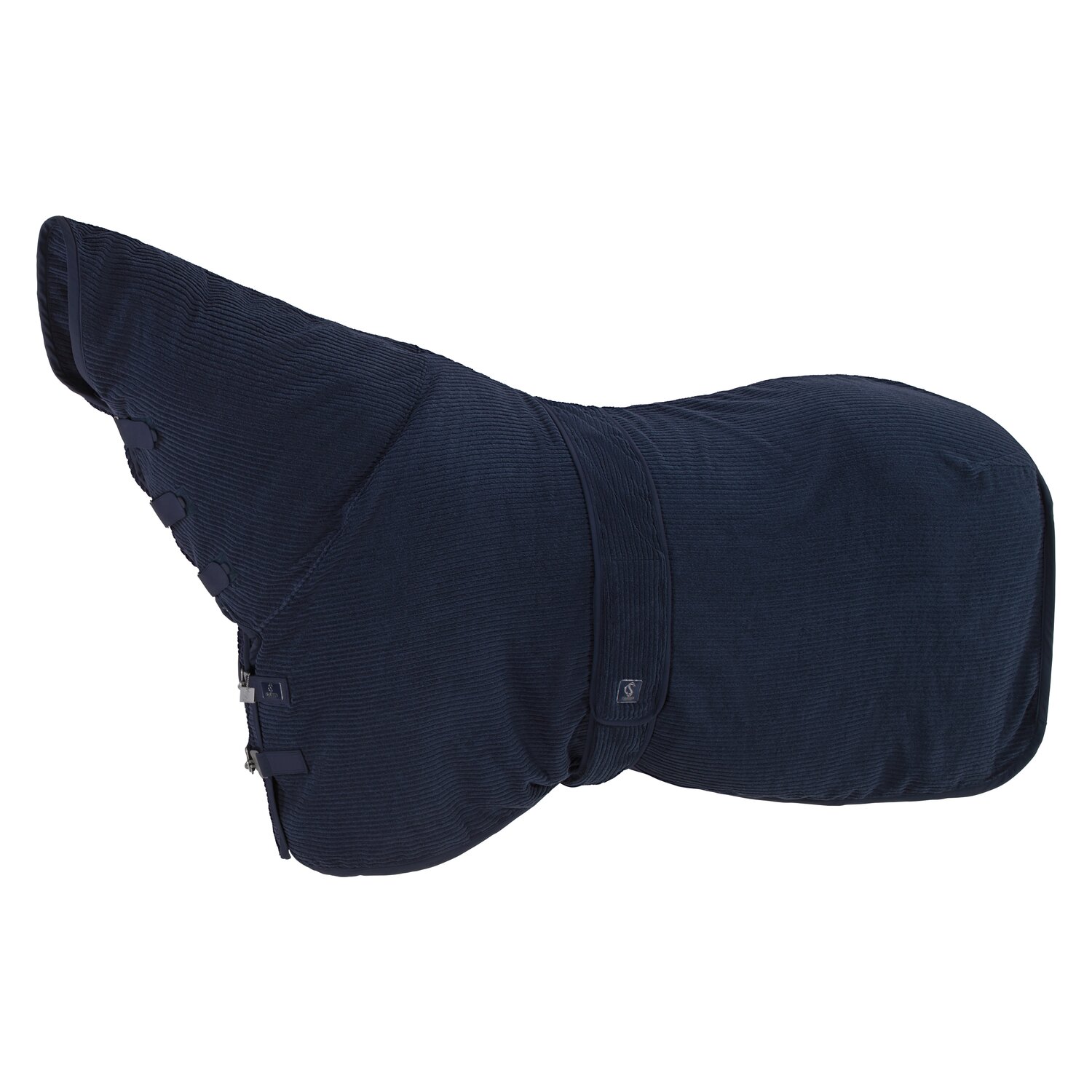 ESKADRON Classic Sports Abschwitzdecke Terry-Robe Neck  - navy