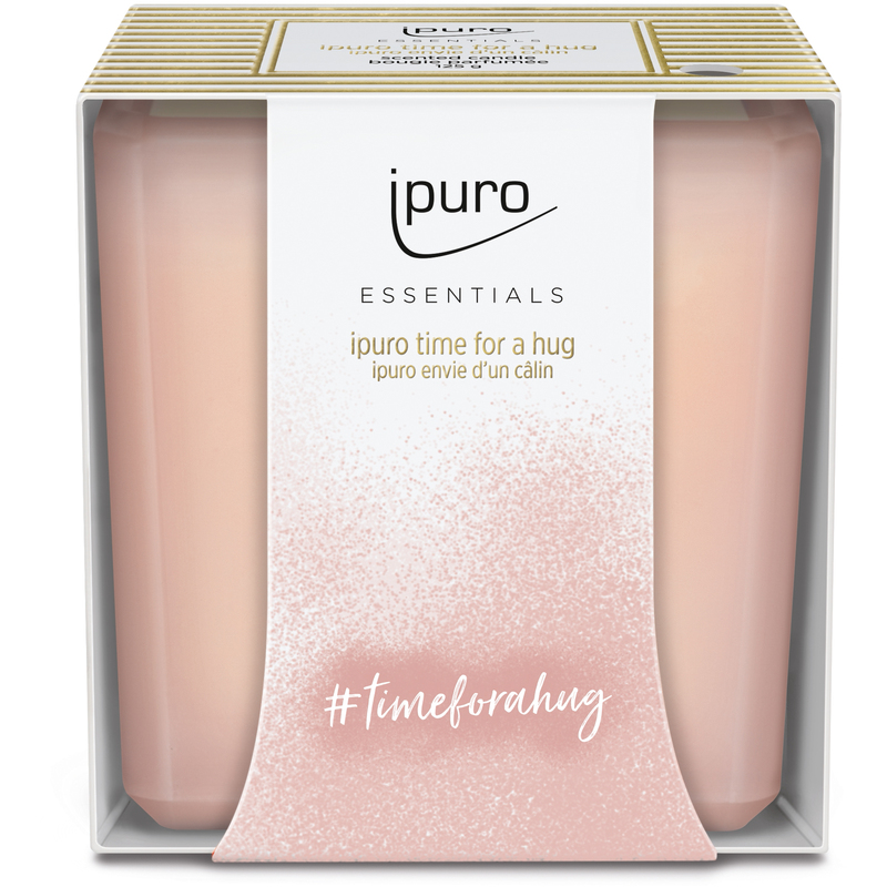 ipuro Duftkerze Young line, 125 g, rosa, time for a hug