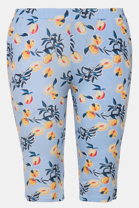 Pyjama, dreiteilig, Pfirsiche, Rundhals, ärmellos