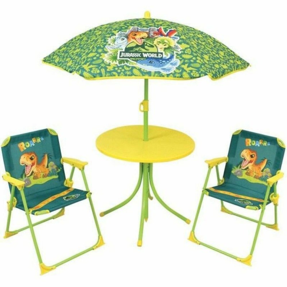 Ensemble table + chaises fun house jurassic dinosaur