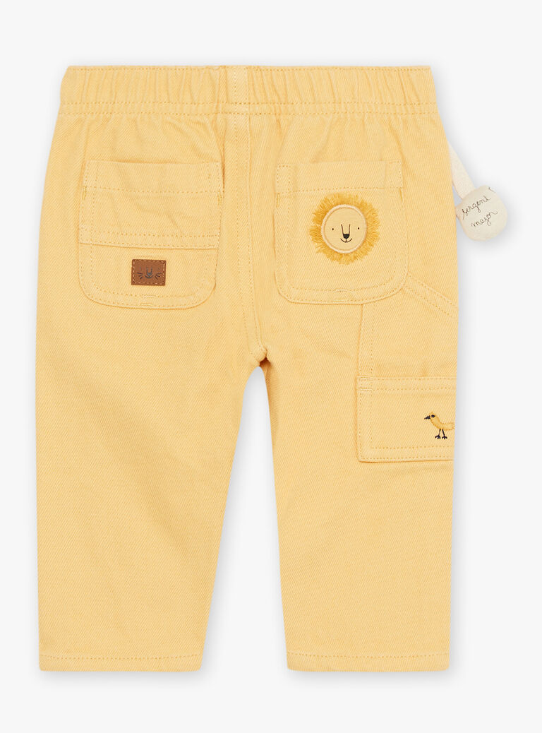 Pantalon en twill jaune