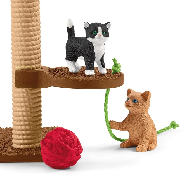 Schleich® Spielfigur »FARM WORLD, Spielspass für niedliche Katzen (42501)«