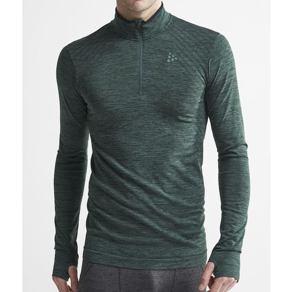 T-shirt thermique CRAFT FUSEKNIT COMFORT COL ZIPPÉ PINE CHINE