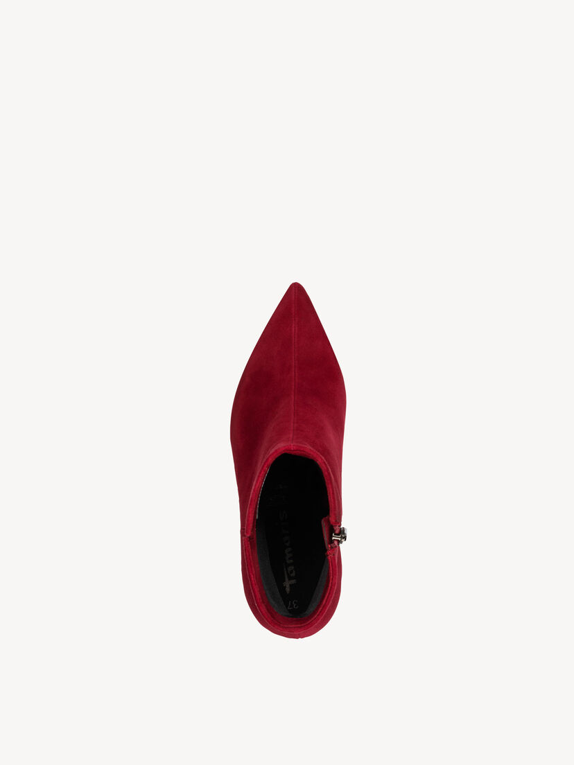 Leren Enkellaarsje - rood