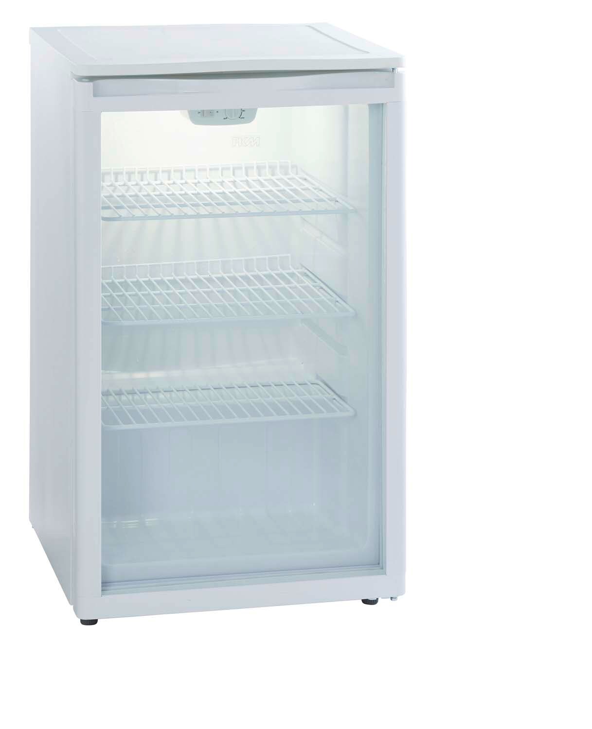 PKM GKS102 Glastür-Kühlschrank, 102 Liter, 85 cm