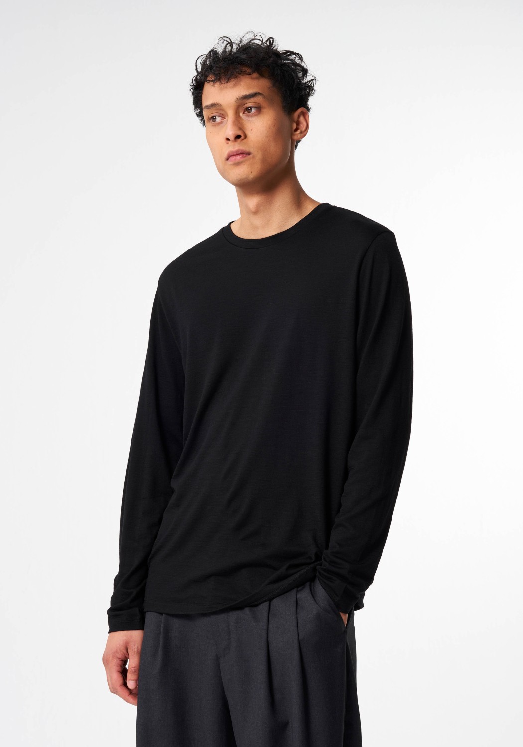Pinqponq Longsleeve Merino Men Core Sheep Black