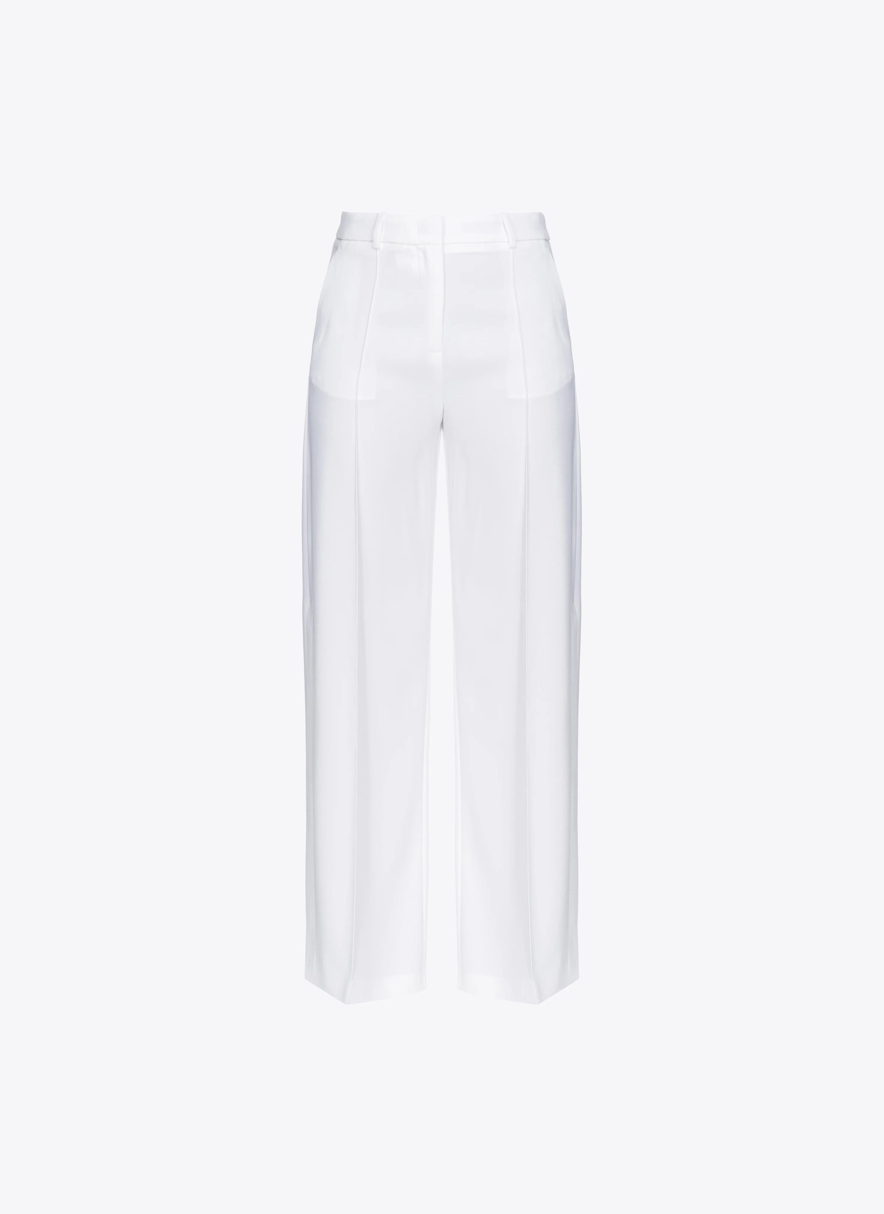 Pantalon large fendu sur le côté | Blanc