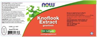 NOW Knoflook Extract Softgels 100ST