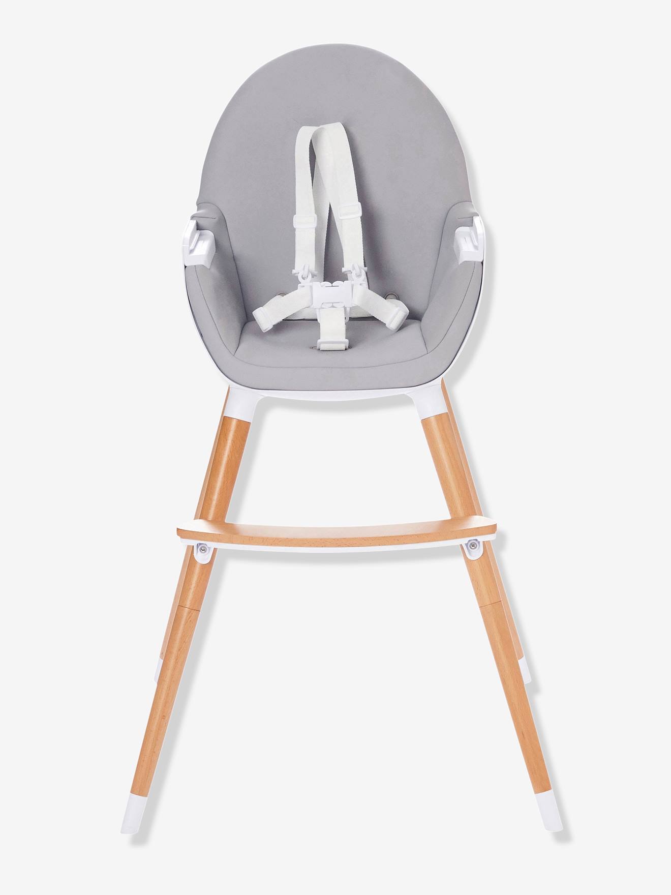 Cadeira alta conversível TopSeat com 2 ajustes de altura, estampa azul escura