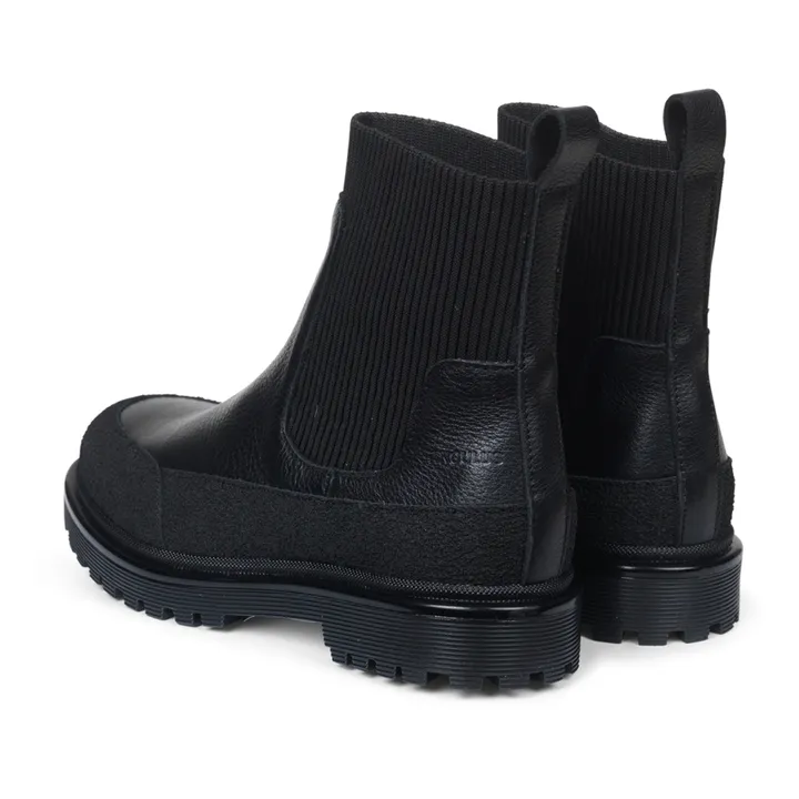 Angulus Chelsea Boots Mix | Noir