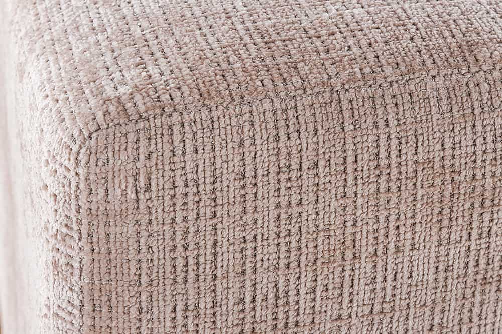 Modernes Ecksofa SIGNATUR 260cm beige Chenille Cremona beidseitig stellbar inkl. Kissen