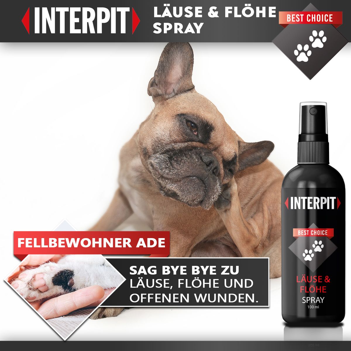 Interpit® | Läuse & Flöhe Spray für Tiere
