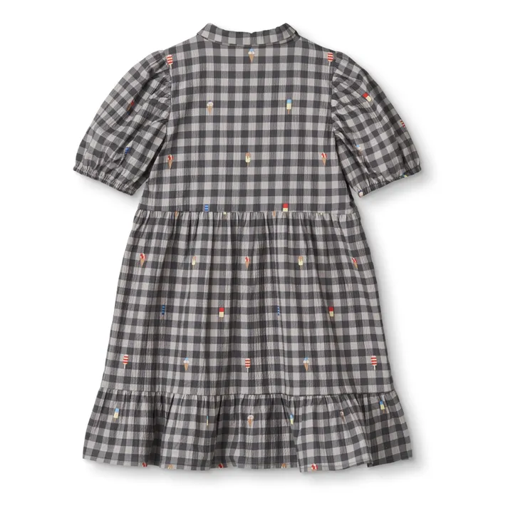 Fliink Robe Polar Vichy | Gris anthracite