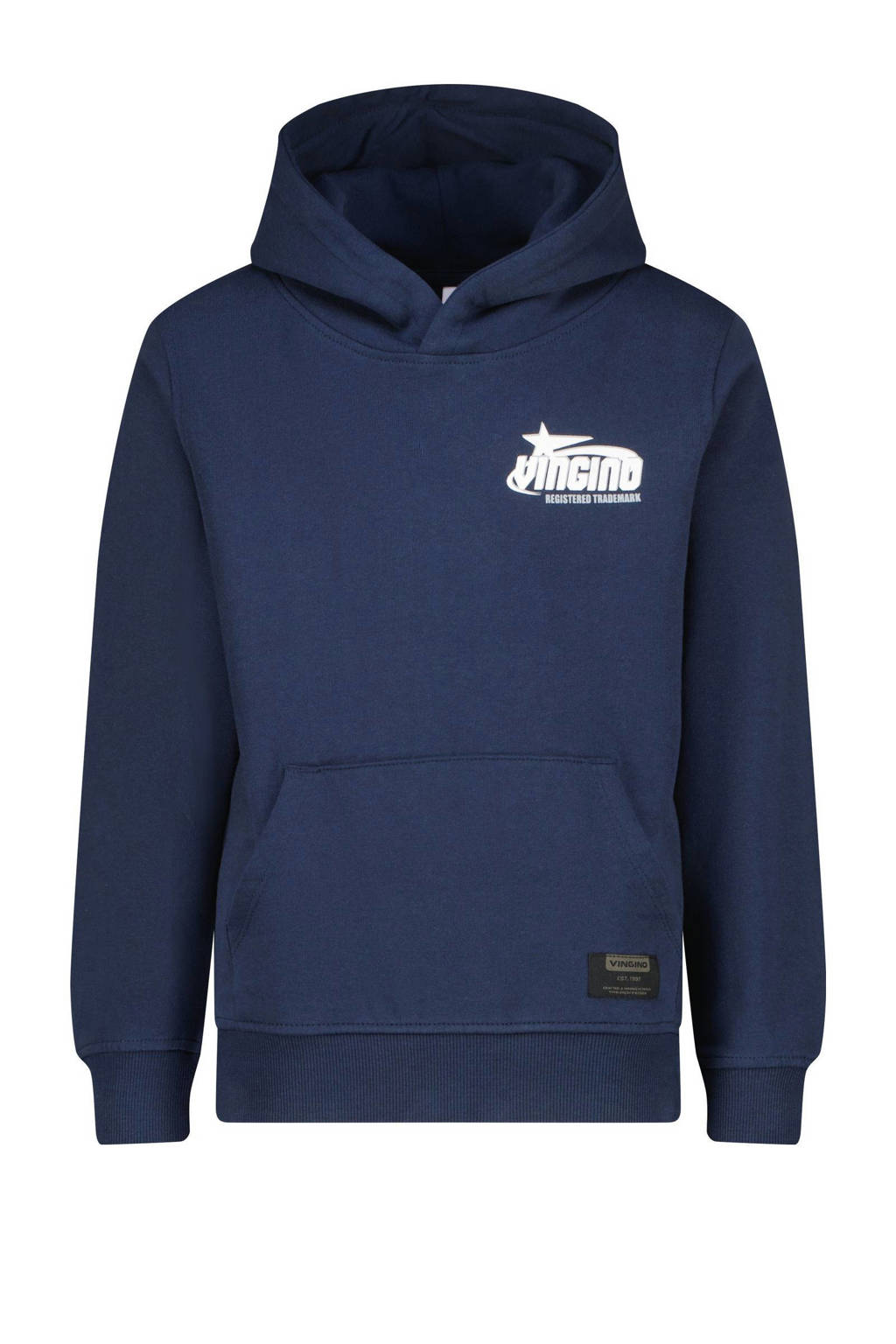 Vingino hoodie Nar met backprint donkerblauw