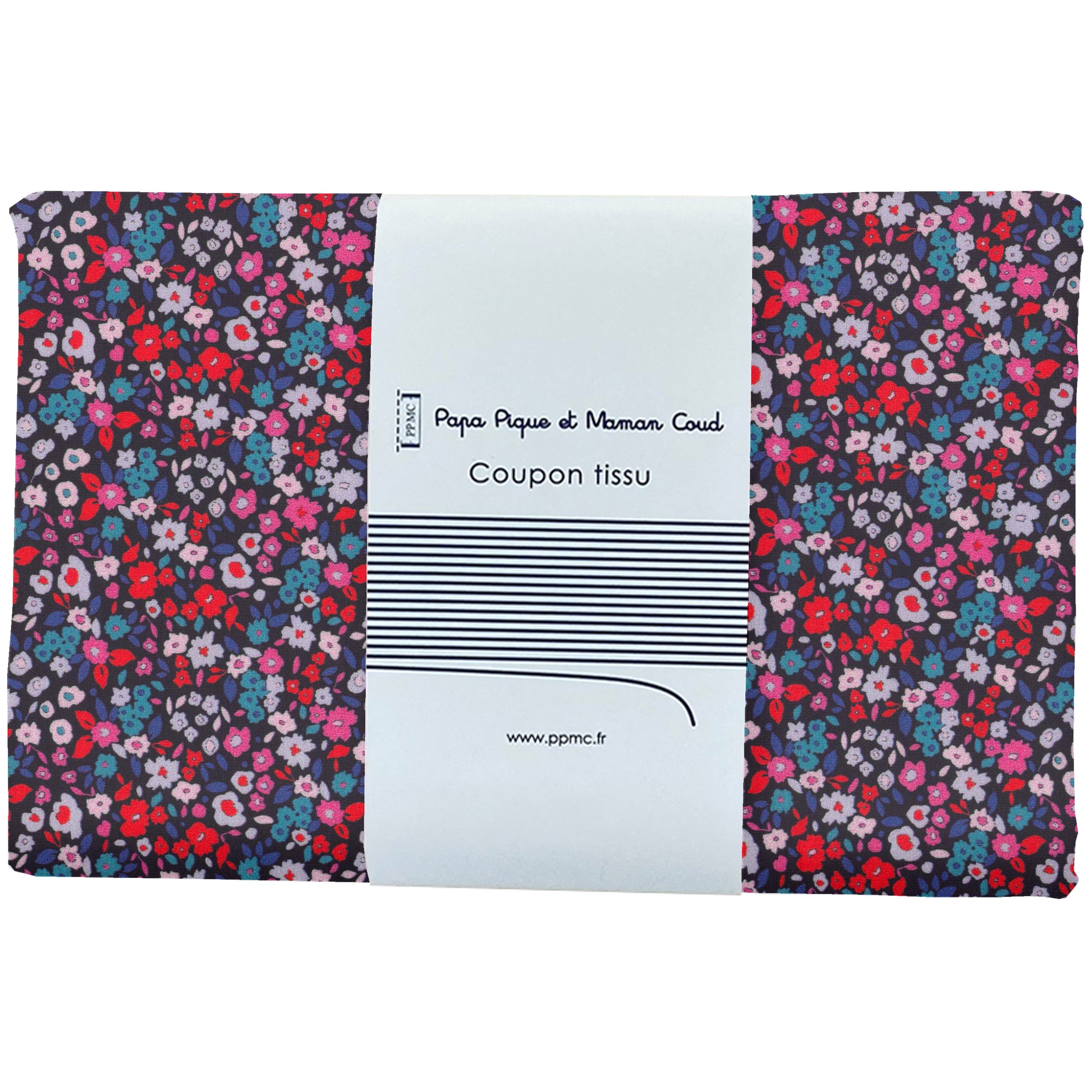 Coupon Tissu 1 M Romance Fleurie