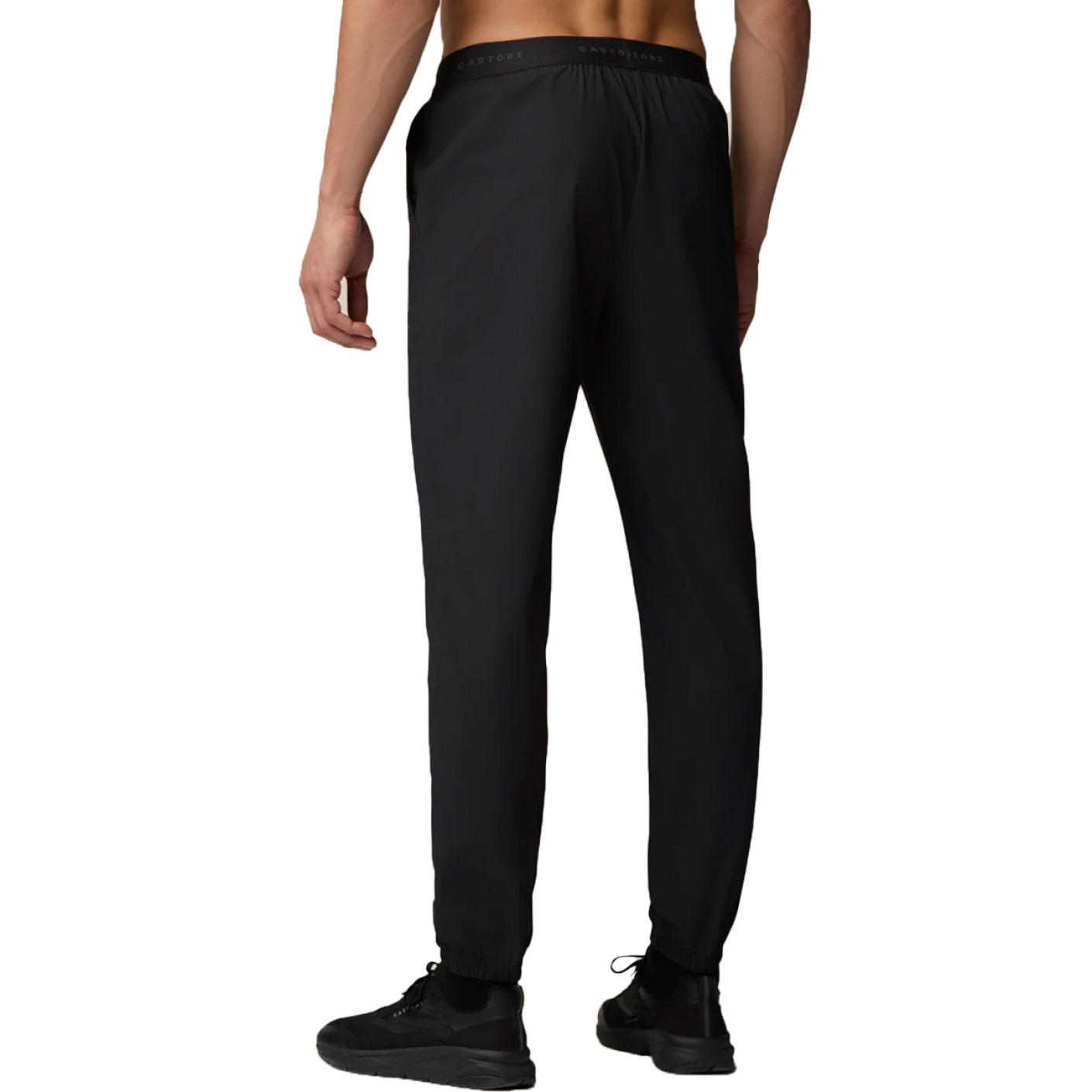 Castore Windbreaker Joggingpak Full-Zip Zwart Donkergrijs