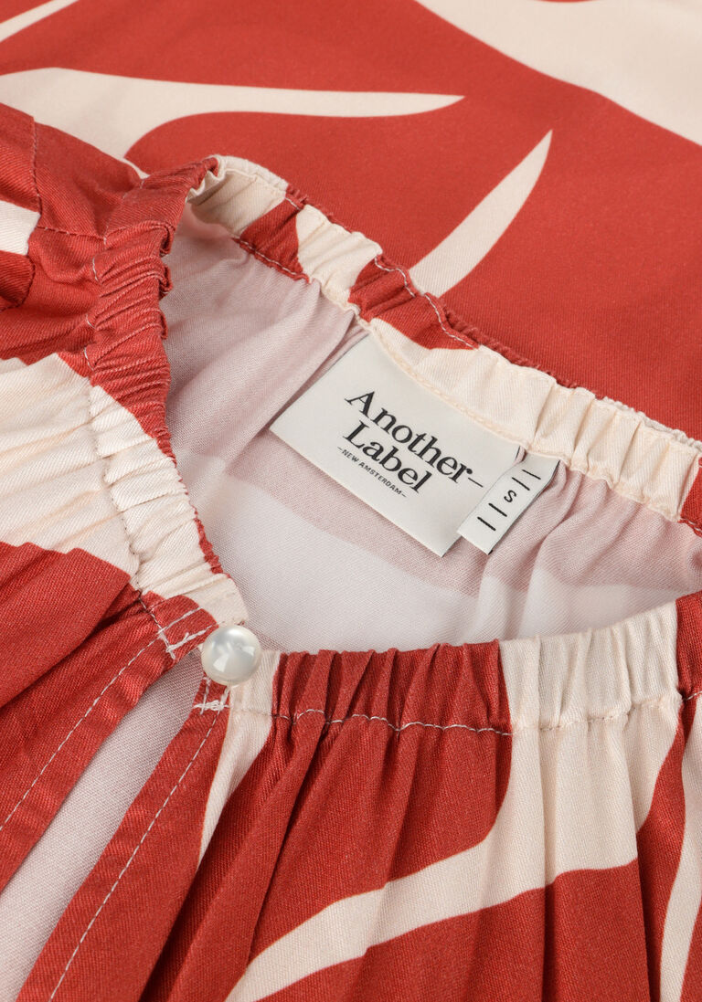 ANOTHER LABEL rode another label mini jurk maysa dress s/s