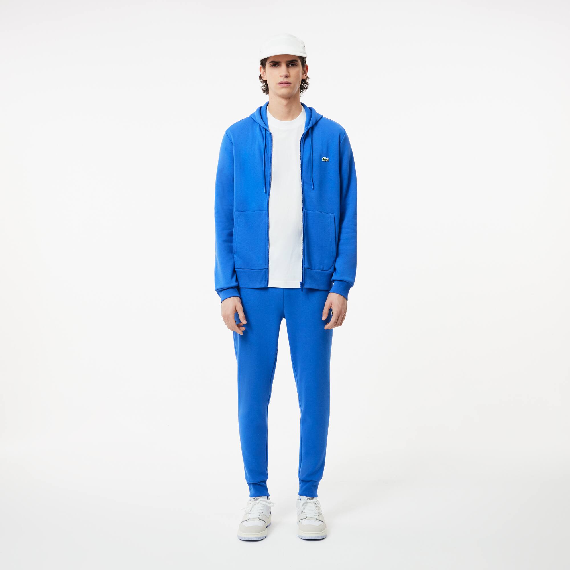 Herren LACOSTE Jogger Trainingshose aus Bio-Baumwollfleece Trainingshosen - Blau - Lacoste - Herren