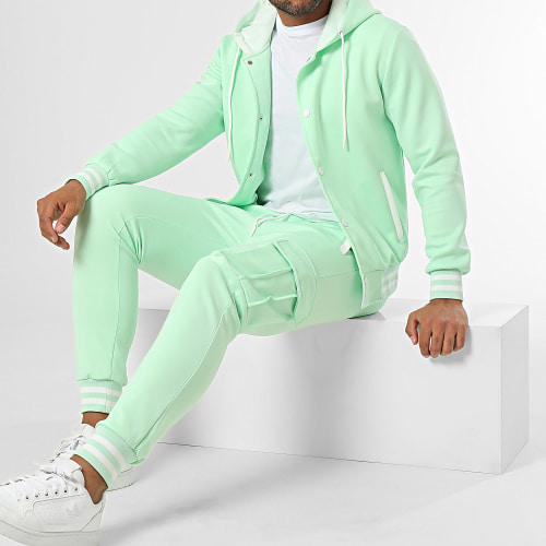 Ensemble Veste Et Pantalon Cargo Vert Clair