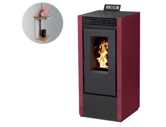 INTERSTOVES - Poêle à granulés Pack poêle à granules marina 14kw etanche + kit conduit vert...